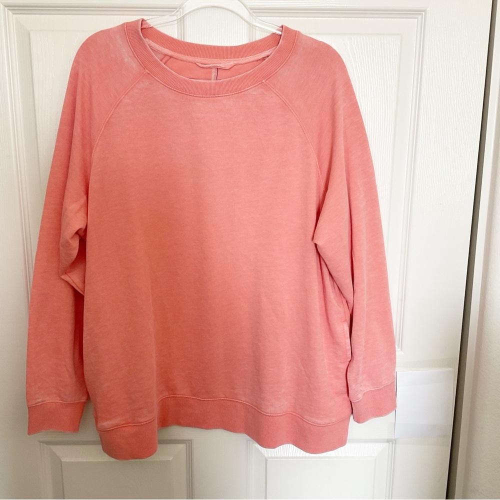 NEW Free People Movement Distress With Pockets Sweatshirt SMALL - Picture 3 of 10